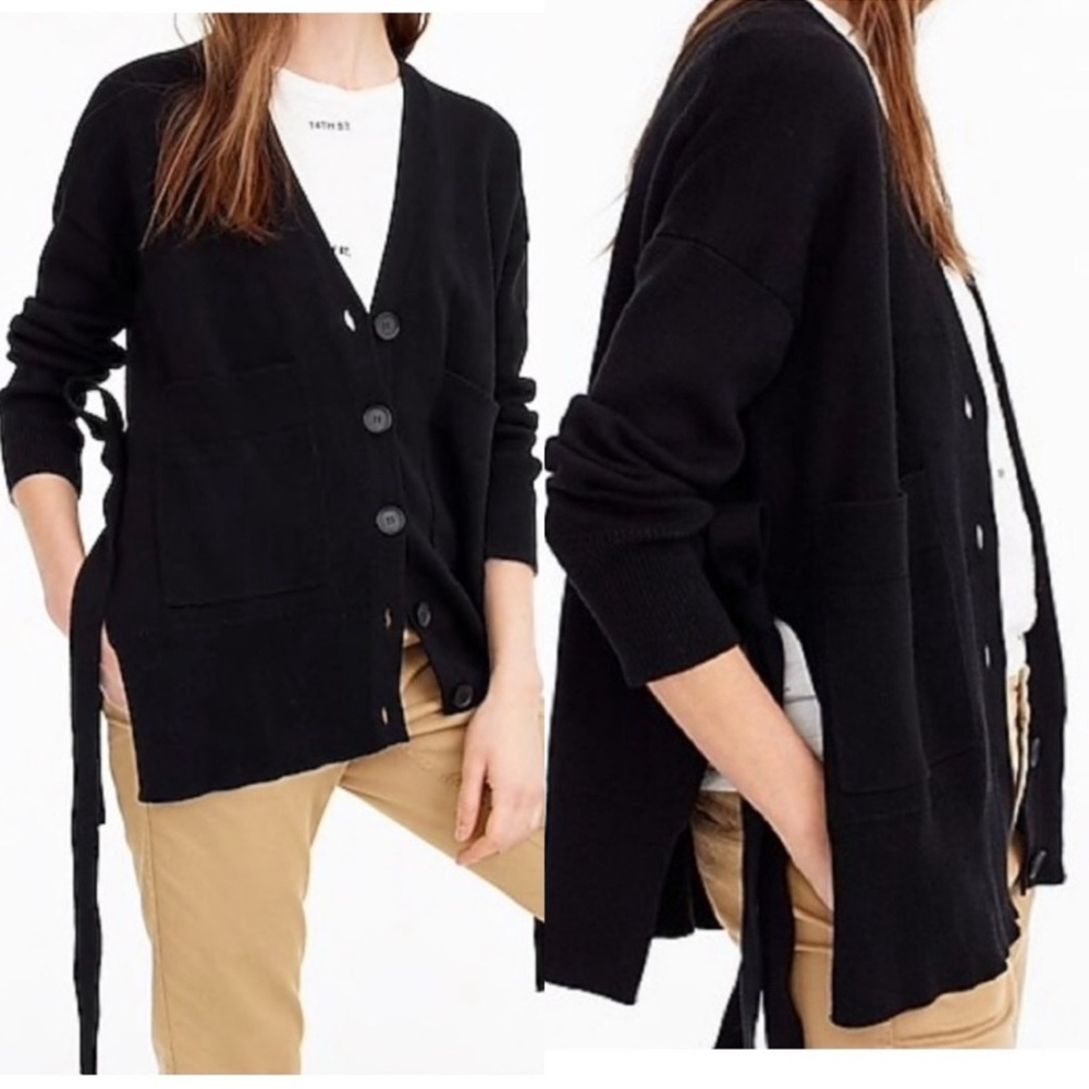 J.Crew Slouchy Cardigan with Side Ties